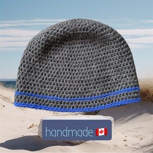 🆕Adult Gray and Blue Beanie